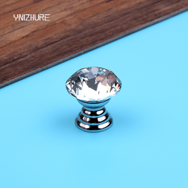 20mm crystal small handle single hole overall cabinet drawer wardrobe door wine cabinet handle modern minimalist European small handle