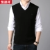 Áo len mùa thu nam tay ga đầy đủ cardigan nam  Dệt kim Vest