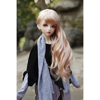 taobao agent BJD VOLKS SD DD MDD 1/3 1/4 partial shoulder oblique bangs curls imitating Mahai wig