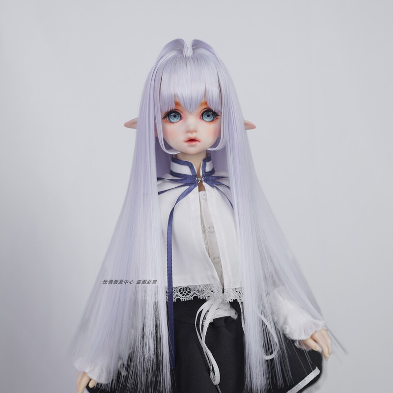 Elf Whisper Bjd Sd Dd Mdd 1/3 1/4 Hand-Dyed Hair m Bangs Style Wig Fake Hair Doll Hair