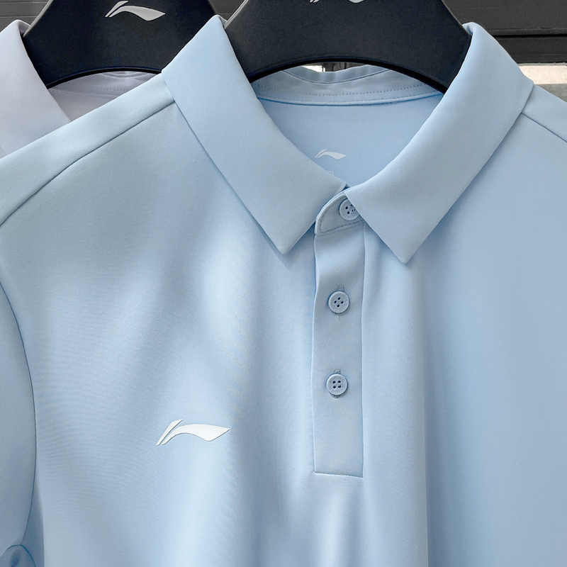 Li Ning Sports Short-Sleeved Polo Men's 2025 Summer New Breathable, Quick-Drying and Cool Business Lapel T-Shirt Aplv029