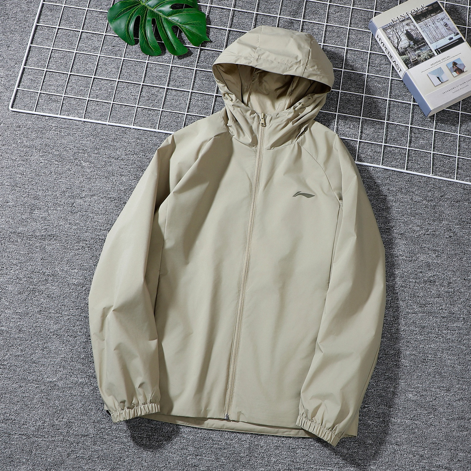 Li-Ning Spring Thin Sports Windbreaker for Men and Women 2025 New Woven Water-Repellent Loose Jacket Men's Afdv081