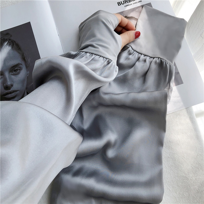 100% Mulberry Silk Solid Color Thin Arm Sleeves, Silk Sleeves for Women, Versatile Driving Gloves, Sun Protection, Unisex for Couples
