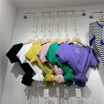 Short Sleeve T-Shirt Woman 2021 Summer Korean version Jane about 100 lap up with a slim white blouses body shirt tide