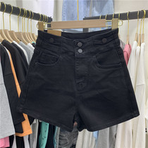 AOAO5288 Denim Shorts Woman 2021 Summer New Pine 100 Hitch skinny high waist Body Elastic A Character Broadlegged Pants