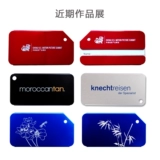 Металлическая багажная бирка, чемодан, металлический самолет, алюминиевый сплав, делается под заказ, с печатью вашего логотипа