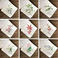 Chất liệu gói Bana thêu hoa khăn tay kit khăn tay vuông gió Trung Quốc 2019 đôi lụa nhập cảnh Tô Châu - Bộ dụng cụ thêu khăn lụa thêu tay
