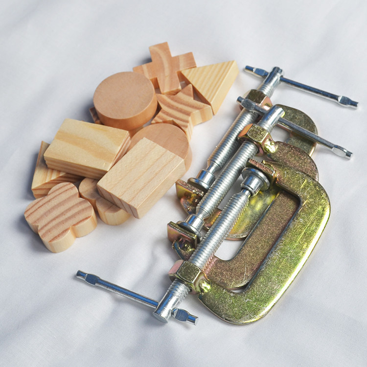 Hand Tie-Dye DIY Tool Material Clip Dye Tool Material G-Clip + Shaped Small Wood Block Combination Material Pack