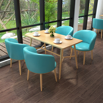 The milk tea shop table and chairs combination brief freshening reception for the guest conference office Leisure negotiation consultation reading area table and chairs
