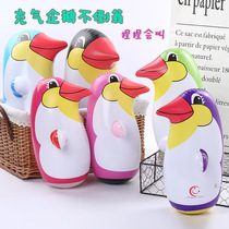 New thickened inflatable tumbler baby colorful cartoon penguin boxing knocking childrens balloon toy