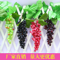Simulation grape string Simulation fruit plastic raisin fake fruit model props Green plant interior decoration pendant
