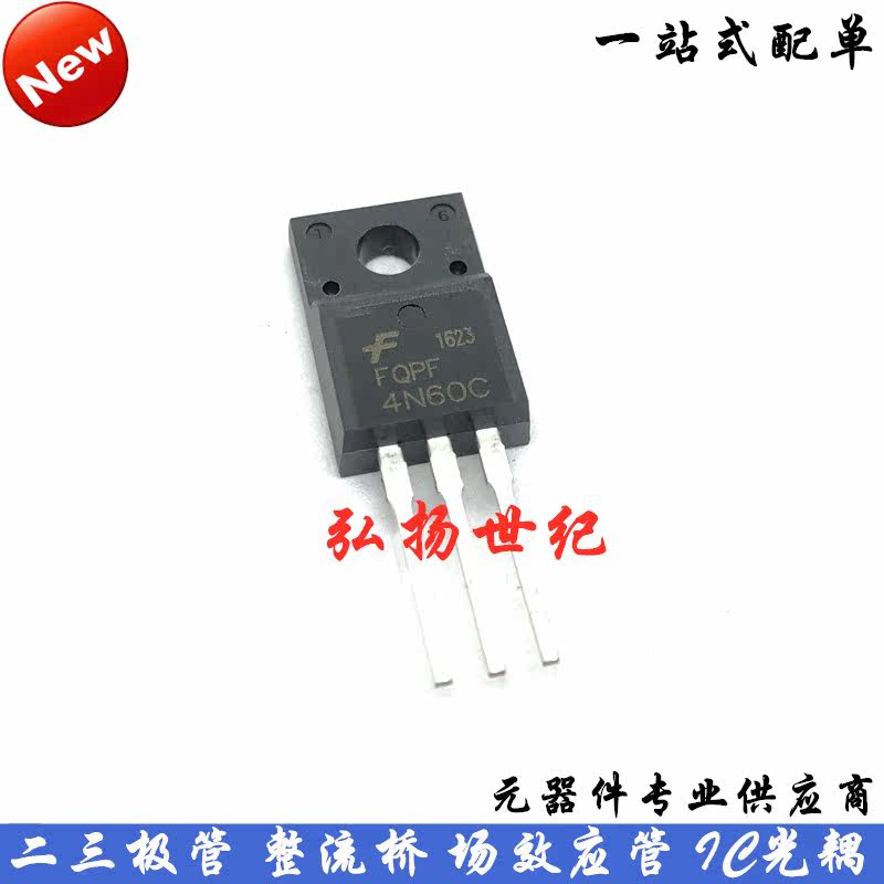 FQPF4N60C FQPF4N60C 4N60 TO-220F 600V 4A N channel MOS tube field effect electric crystal
