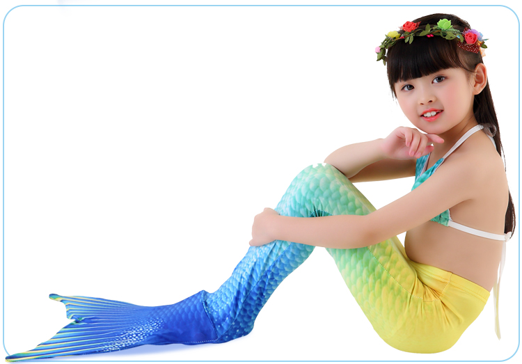 Đuôi nàng tiên cá! Cô gái trẻ con gái nàng tiên cá trang phục nàng tiên cá váy công chúa áo tắm bộ đồ bơi người nhện