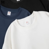 Однотонная демисезонная утепленный лонгслив, приятная телу утепленная толстовка, в американском стиле