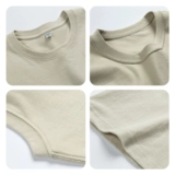 Мужская хлопковая белая приятная телу летняя футболка с коротким рукавом, в американском стиле, круглый воротник