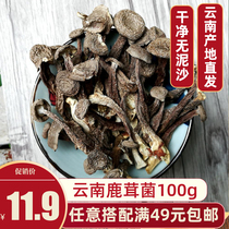 Deer fungus special 100g fungus combination non-broken velvet mushroom mountain treasure Yunnan specialty wild fungus dry goods