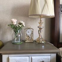 Japan RHYTHM Li Sheng table clock European modern pastoral living room bedroom crystal mute 4RP796