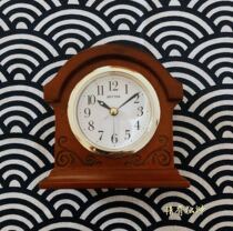 RHYTHM Li Sheng Living room Bedroom Office bedside solid wood seat clock CRE956