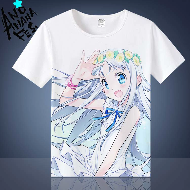 Không ngửi thấy tên của hoa, nụ, mã mặt, trang phục anime, thoáng khí, anime, mùa hè, áo thun ngắn tay - Carton / Hoạt hình liên quan hình dán cute
