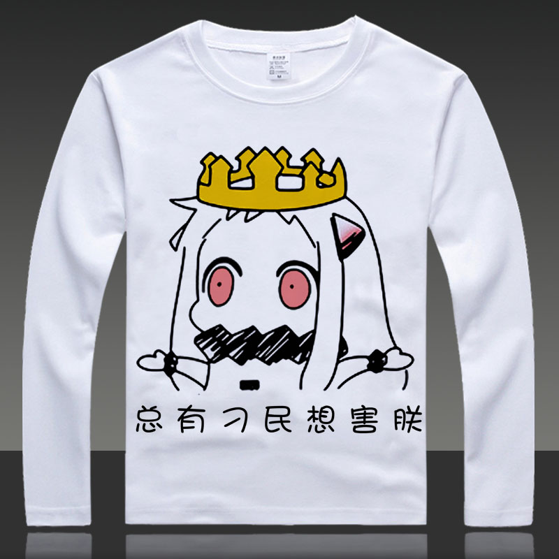 Hạm đội Bộ sưu tập Tàu Niang North Qi Ji Áo thun Anime áo thun dài tay nam nữ nhổ quần áo xung quanh - Carton / Hoạt hình liên quan búp bê hình dán