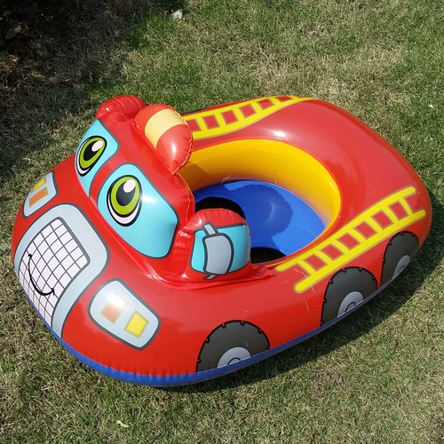 Intex, мультяшная полицейская машина для младенца, водный плавательный круг для плавания, США, пожарная машина