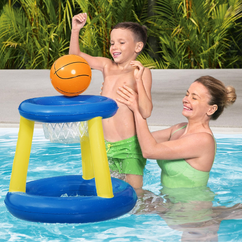 Bestway Water Fun kids Inflatable basketball rack Shooting volleyball Water floating ball box Swimming pool toy