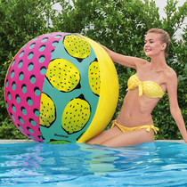 Bestway thickened large beach ball Color ball Childrens water toys Water polo adult performance prop ball