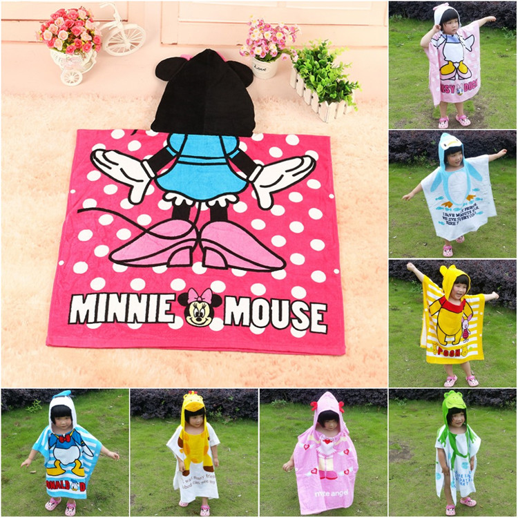 Children Daisy beach clothes seaside swimming degree pretending baby shower bath towels for baby Nap Cartoon Small Blanket