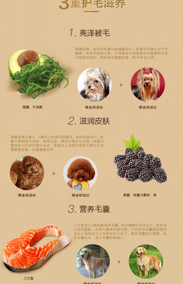 Sản phẩm mới của bijiji Langzi Thức ăn cho chó trưởng thành 10kg Công thức rong biển Salmon - Chó Staples đồ ăn chó