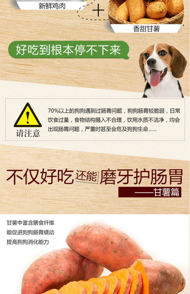Mai Fudi Dog Snacks Chicken Roll Sweet Potato 360g Dog Snack Chicken Chicken Sweet Potato Teddy training - Đồ ăn vặt cho chó royal canin giá rẻ