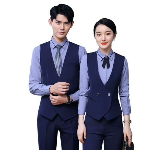 Пиджак классического кроя, жилет, комплект для отеля для работы