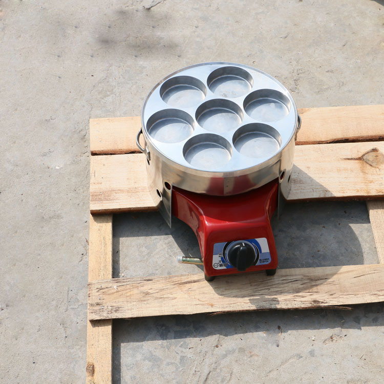 Egg patty machine Meat patty machine Seven-hole hamburger machine Commercial red bean cake machine pancake mold Gas hamburger oven