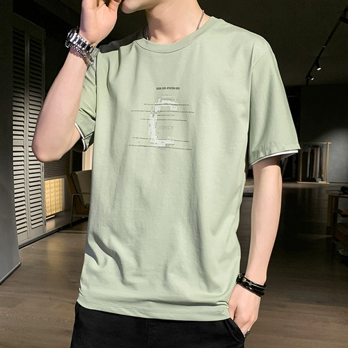 Летняя трендовая футболка с коротким рукавом, универсальная летняя одежда