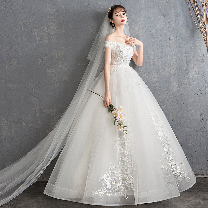 Pregnant Bride Wedding Dress 2026 New High-Waisted Plus Size Covering the Belly, Floor-Length French Light Dress for Women, Slimming