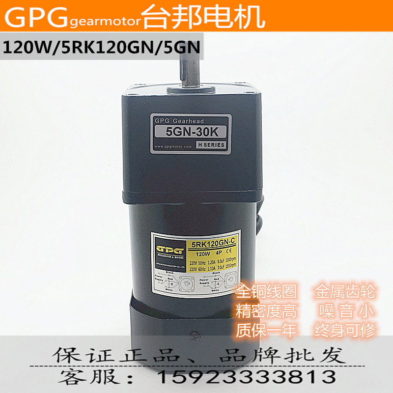 Taubang GPG 120W 5RK120GN 5GN Mask Throttle Constant Speed AC Deceleration Motor Gearbox