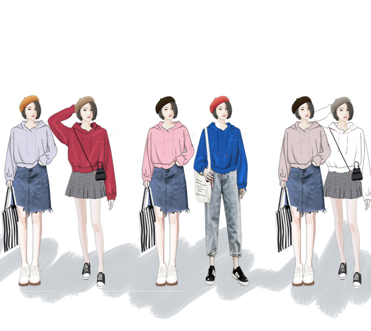 Sweatshirt femme - Ref 3215308 Image 7