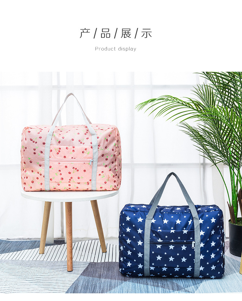 Túi du lịch xách tay nữ du lịch khoảng cách ngắn ánh sáng xách tay dung lượng lớn gấp hành lý quần áo lưu trữ túi đeo vai - Túi du lịch túi du lịch mini