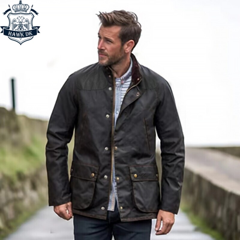 Authentic British In-Stock Barbour Reelin Oil Wax Cotton-Padded Jacket, British-Made Men's Thickened Bedale Coat