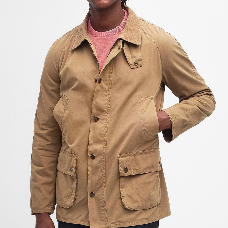 In-Stock Barbour Uk Imported Ashby Wax-Free Cotton Jacket Casual Retro Slim Fit Men's