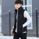 Áo vest nam trẻ trung mùa đông phiên bản Hàn Quốc của xu hướng áo thun cotton mỏng đẹp mùa thu và áo khoác không tay dày mùa đông - Dệt kim Vest