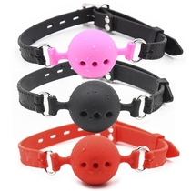 Mouth ball Spice Mouth Plug with hole Soft rubber mouth ball large small and medium size All silicone mouth plug outlet upscale Spice Mouth Shackle