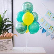 ins forest green fresh dinosaur balloon children Baby Birthday party arrangement table floating decorations