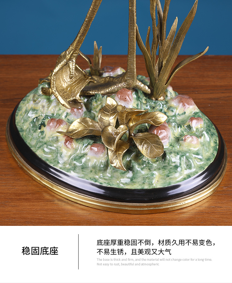 European household soft outfit ceramic flamingos creative example room porch sitting room adornment simulation animal furnishing articles