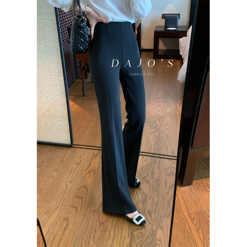 Dajo'S/Long-Legged Beauty Looks Absolutely Slimming! Legs Everywhere You Look 。 High-Elastic Flared Commuter Pants with a High Waist and Long Legs Dajo'S/Long-Legged Beauty Looks Absolutely Slimming! Legs Everywhere You Look 。 High-Elastic Flared Commuter Pants with a High Waist and Long Legs