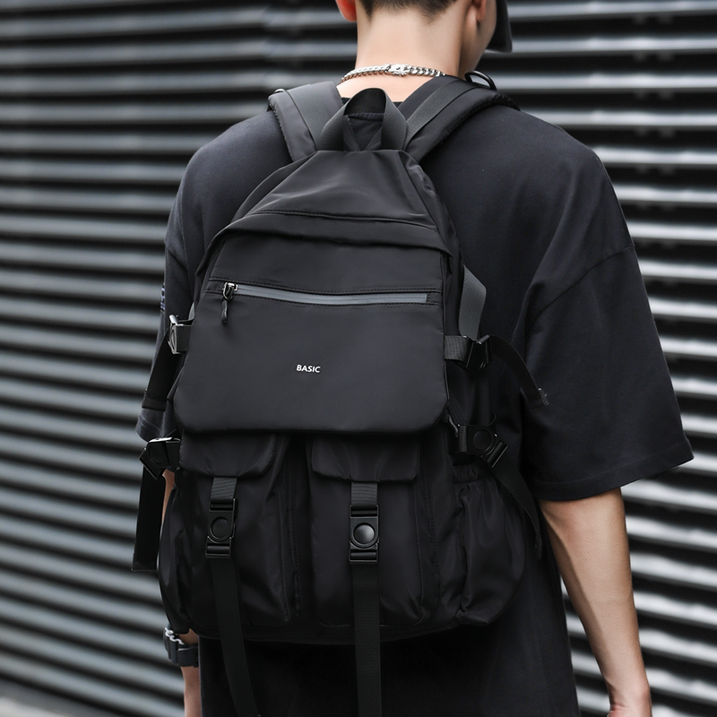 Hong Kong I Tgreg large-capacity backpack men's casual backpack schoolbag fashion college student backpack computer bag tide