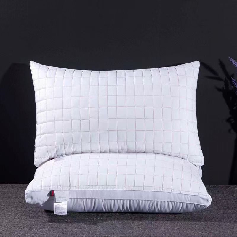 A pair of three-dimensional cotton pillow pillow core hotel pillow single double cervical spine pillow to help sleep the whole head home