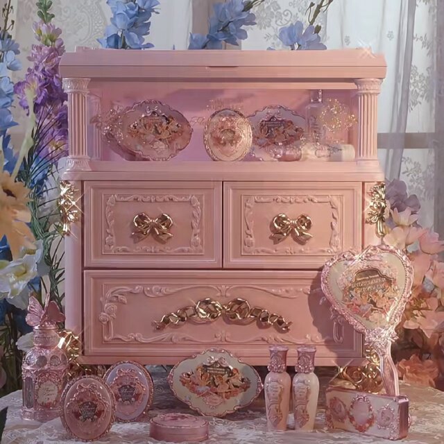 In Stock~ Flower Knows Midsummer Night Storage Box Rococo Acrylic Storage Moonlight Mermaid Storage