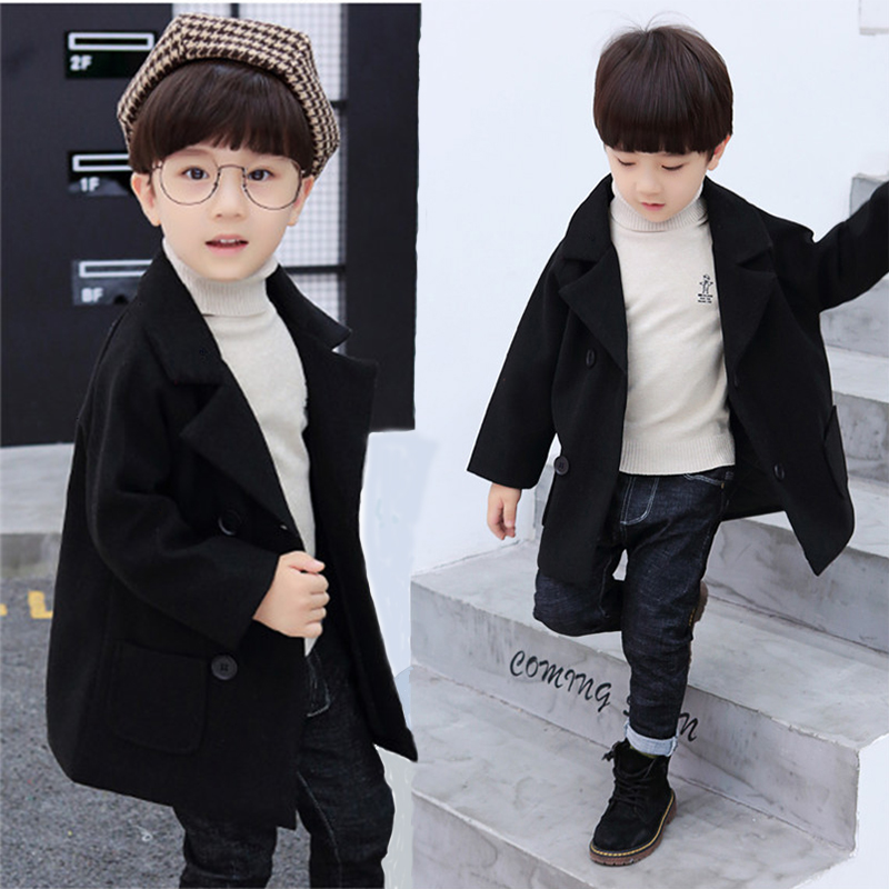 Baby Gush Jacket Boy Autumn Winter Clip Cotton Autumn male Baomao Boy 3 Pure Color Thickened Winter Clothing 1-8-year-old Tide-Taobao