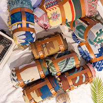 Outdoor Hand Double Shoulder Back Leather Strap Decoration Blanket Blanket Quilt Strap Matching Strap