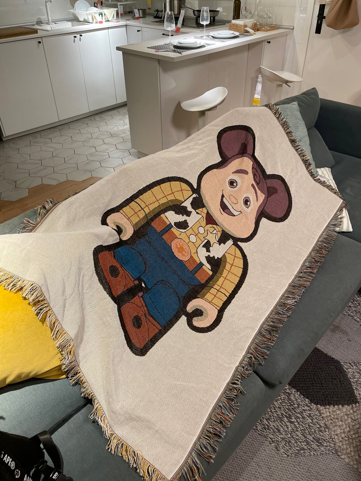 Toy Story Cartoon Cartoon Bearbrick Blanket Couch Blanket Hoody Tapestry Building Bear Boomer Play